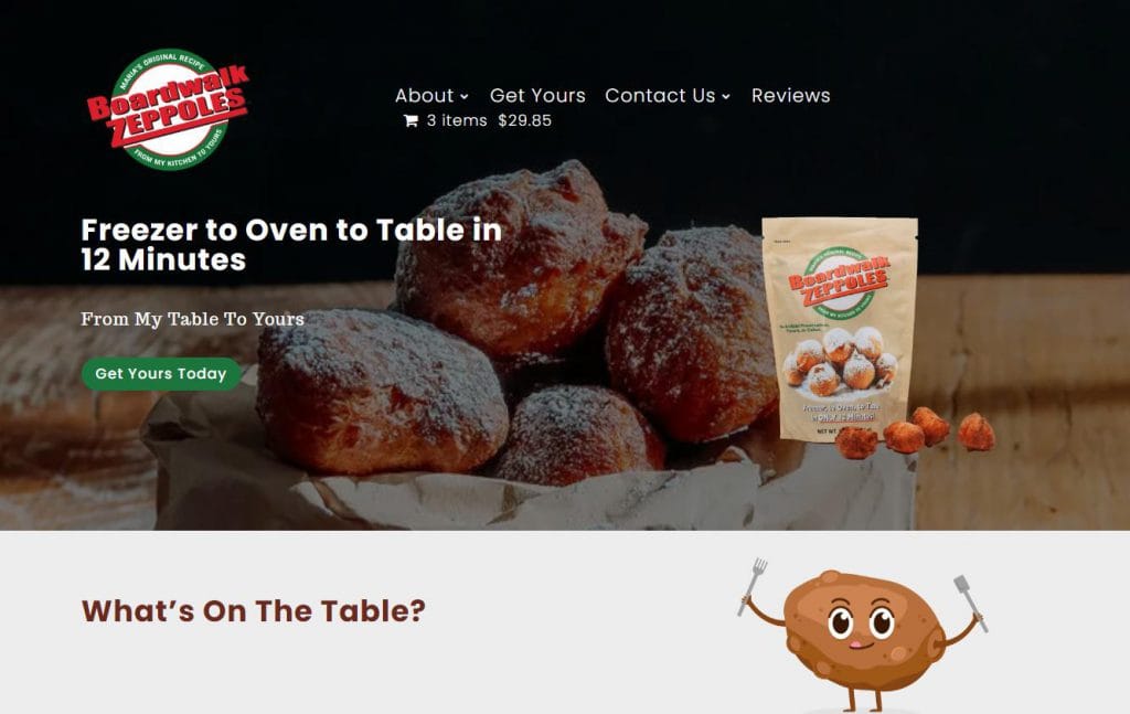 New Ecommerce Website For Food Company 