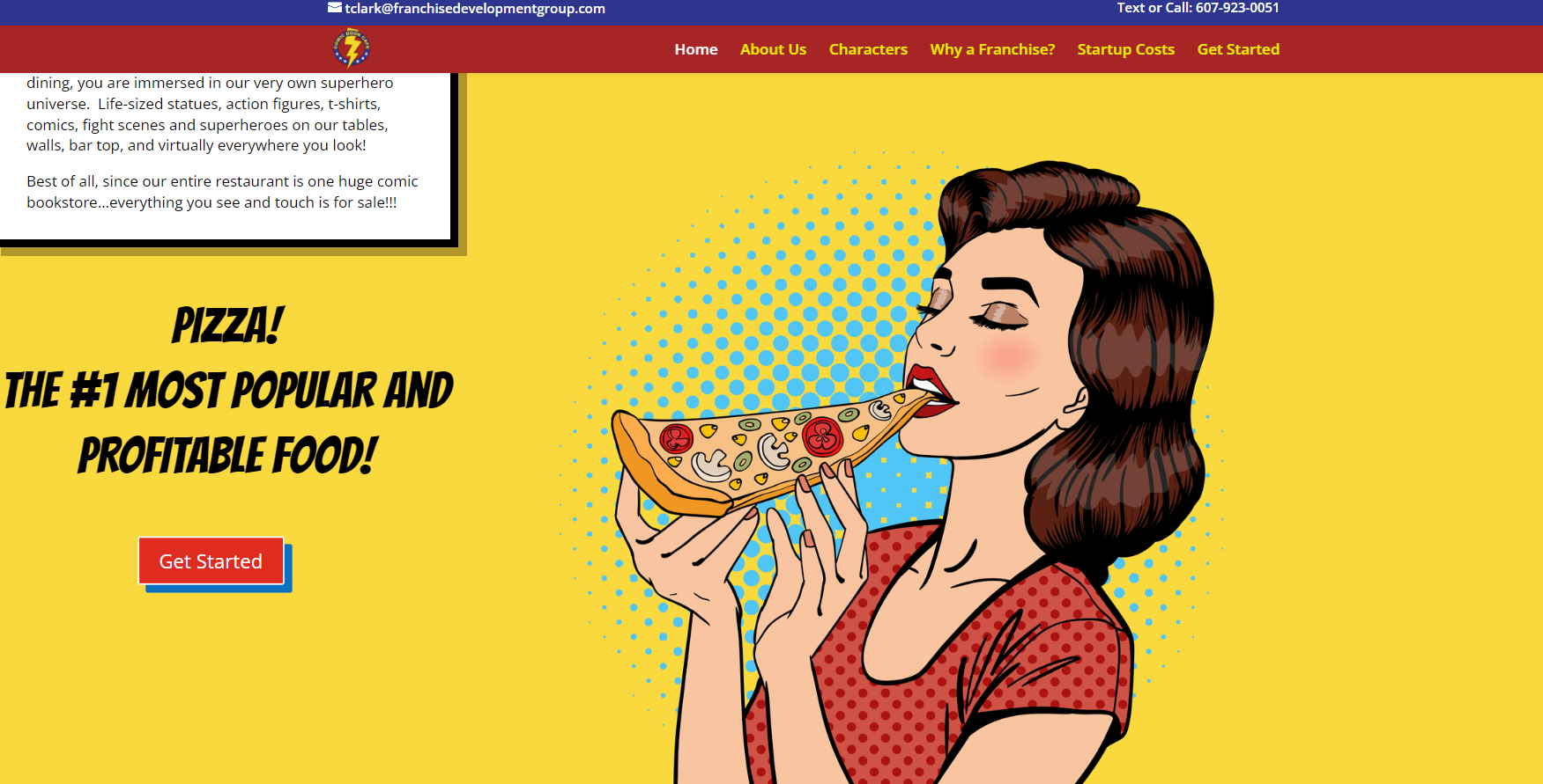 Comic Book Pizza 