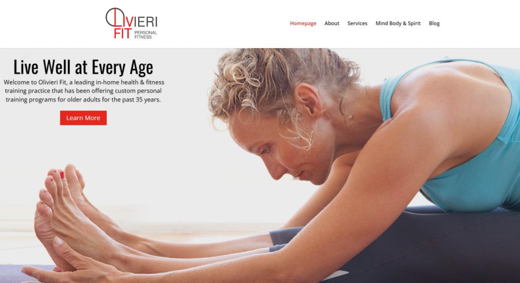 New Website For Fitness Coach 